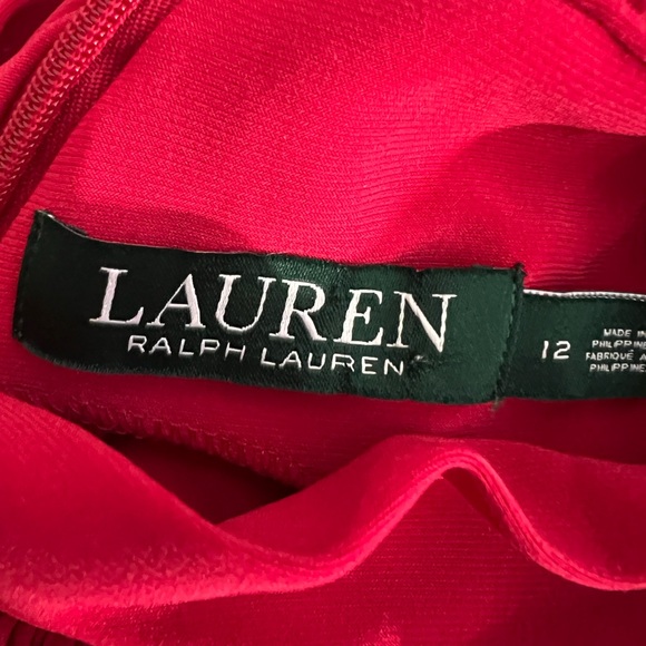 Ralph Lauren Crimson Backless Halter Dress - Picture 5 of 6